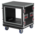 Gator Cases G-TOUR SHK8 CAS, 8U Shock Road Rack Case with Casters - Hollywood DJ