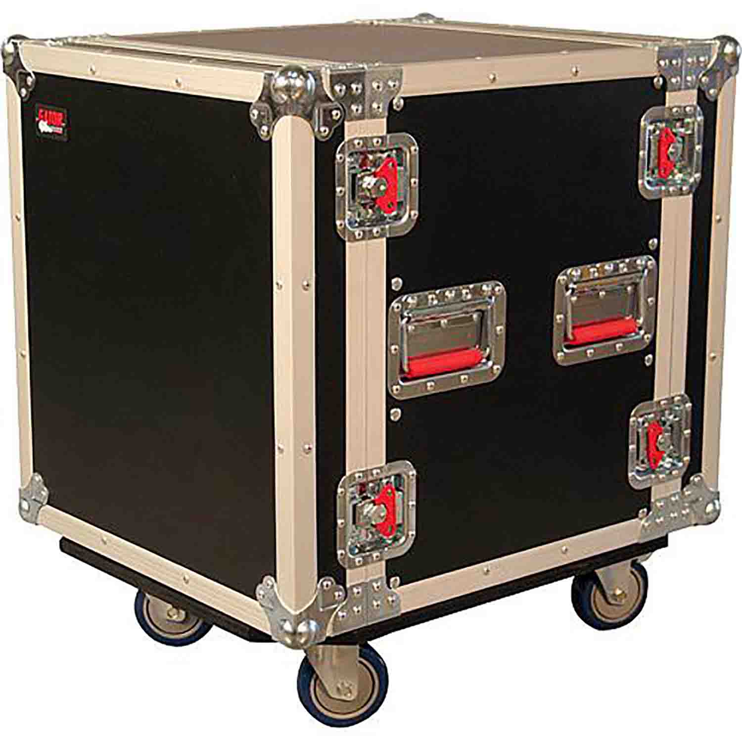 Gator Cases G-TOUR12UCA-24D, 12U Audio Road Rack Case with Casters - 24″ Deep - Hollywood DJ