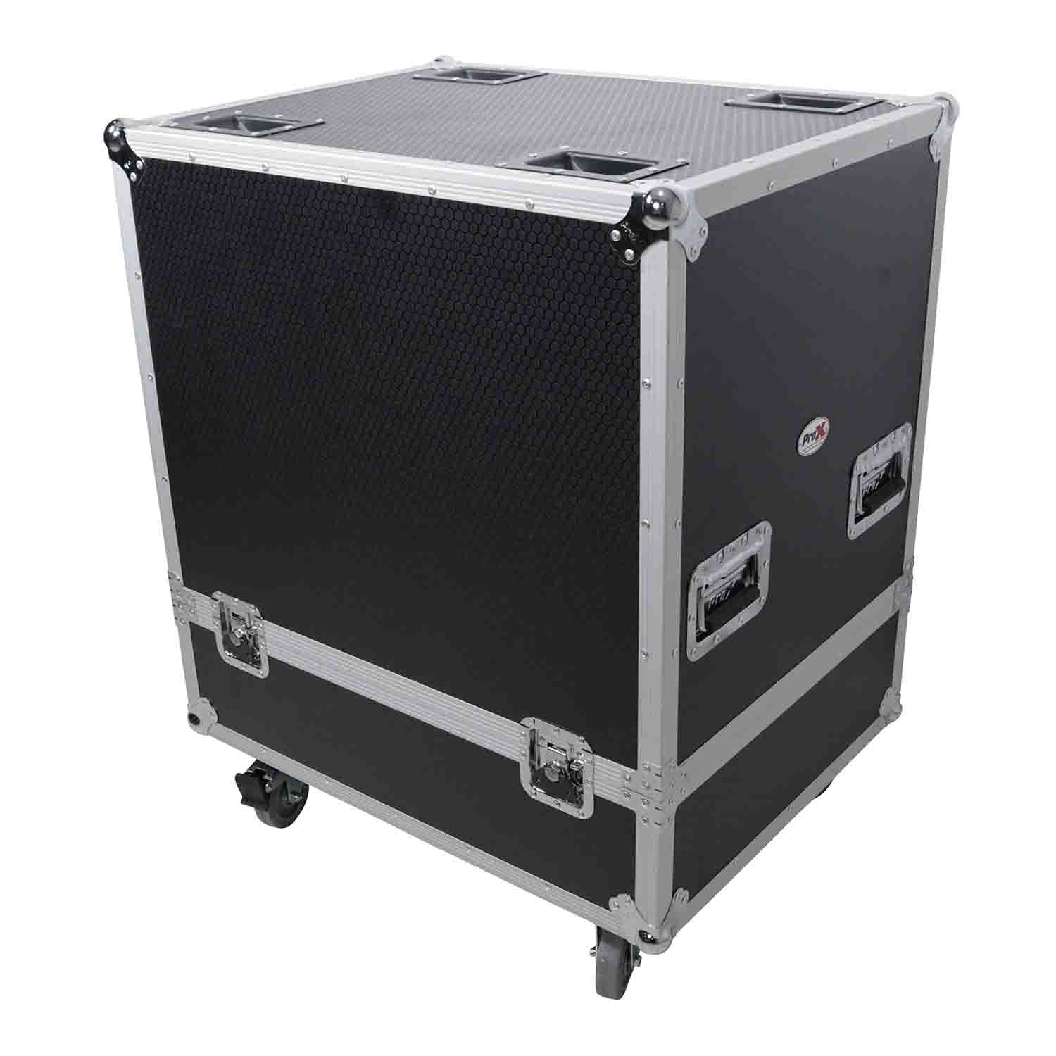 ProX XS-292922SPW, Universal Flight Case for Dual Line Array Speakers with Caster Wheels - Hollywood DJ