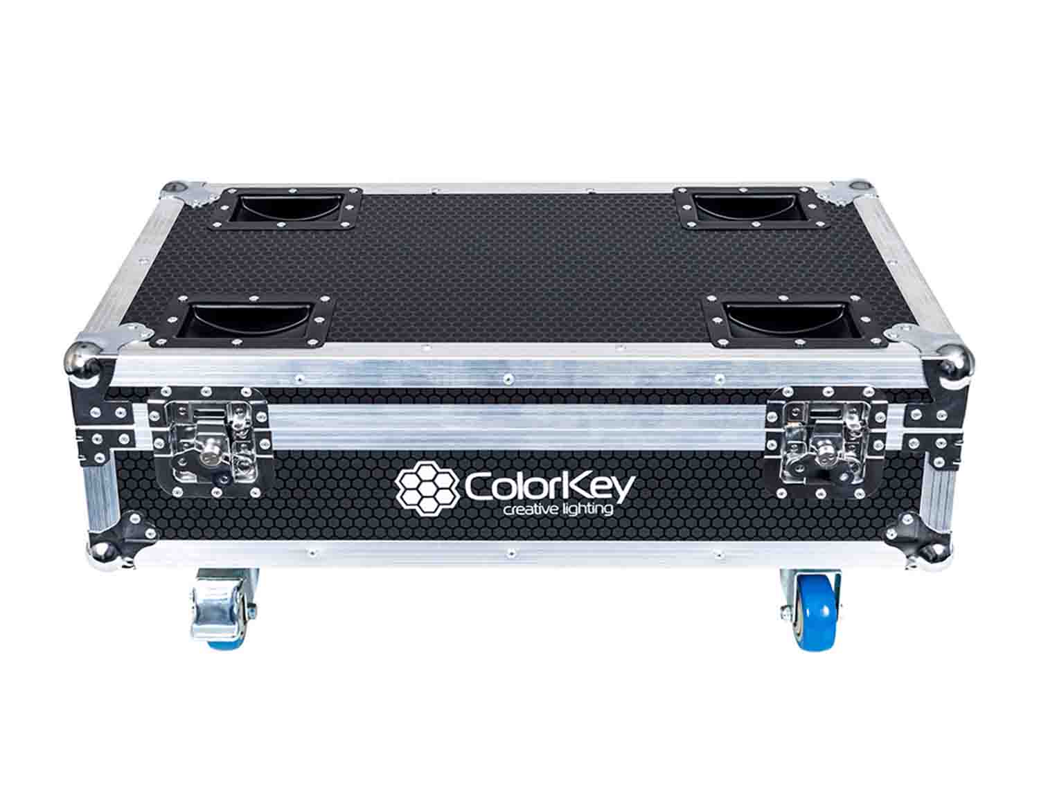 Colorkey CKU-9028 Charging Road Case for Mobilepar Mini Hex 4 Uplights - Hollywood DJ