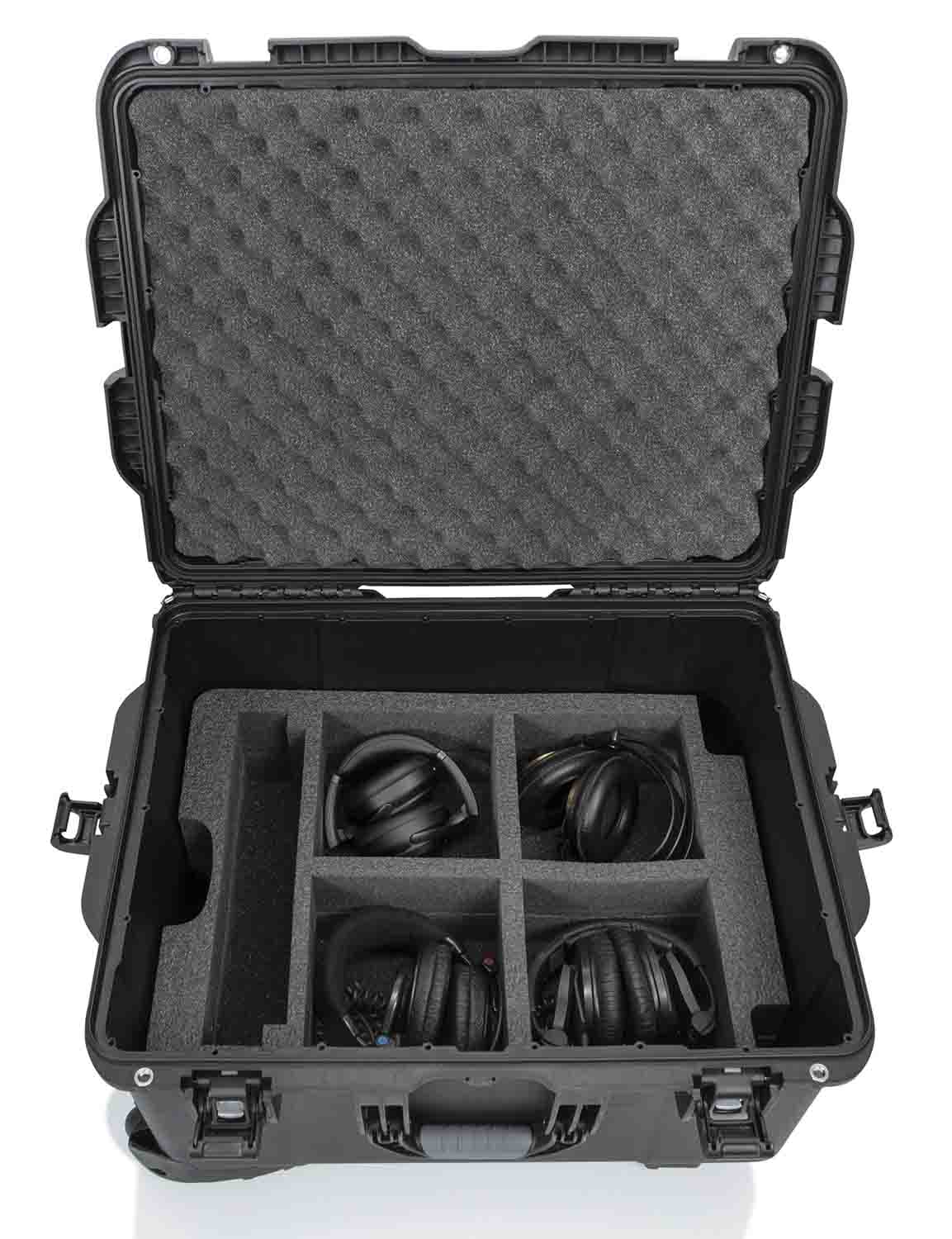 Gator Cases GWP-TITANRODECASTER4 Titan Case for Rodecaster Pro, 4 Mics and 4 Headsets - Hollywood DJ