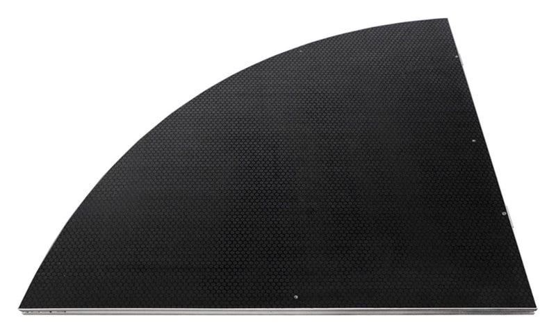 Intellistage ISQRPI4, 4 Feet Industrial Quarter Round Platform - Hollywood DJ
