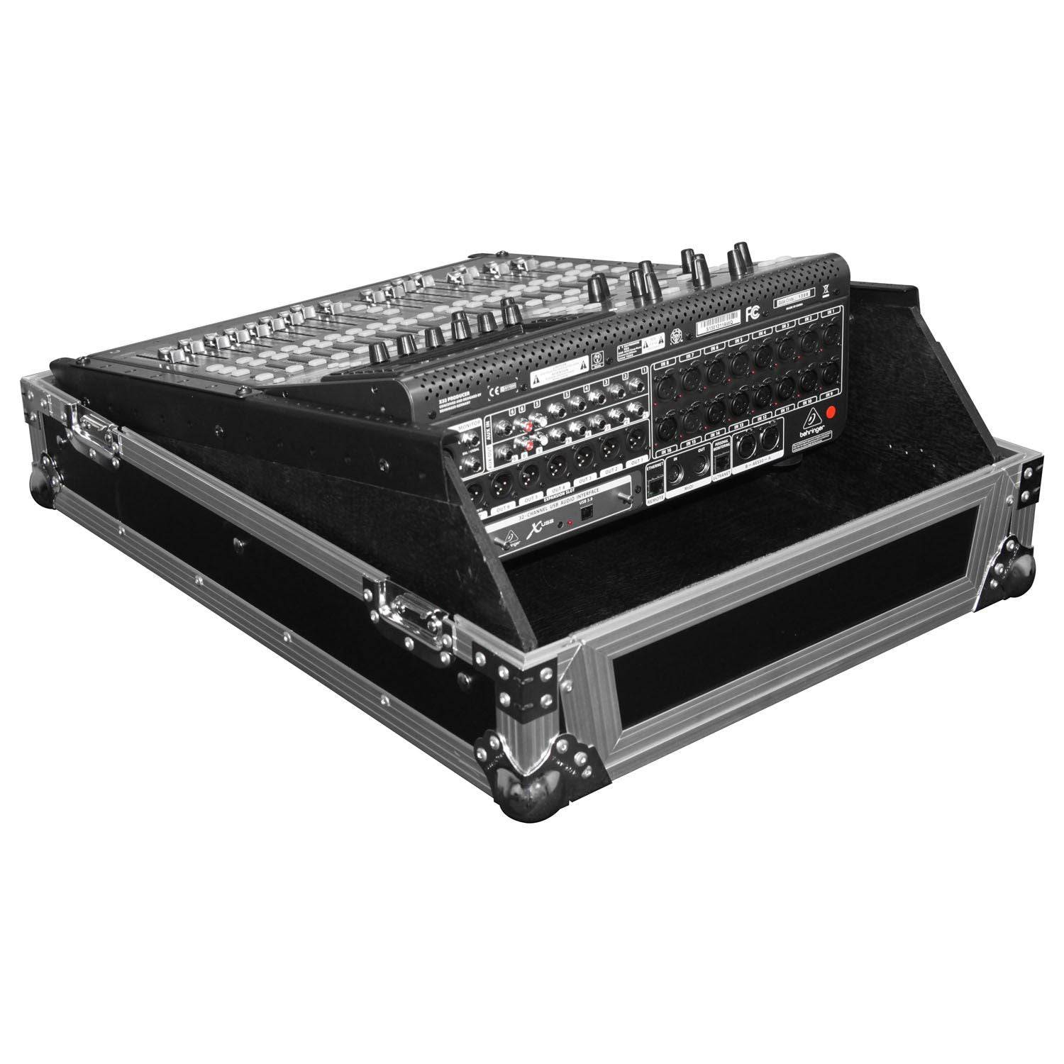 Odyssey FZMX1913, Universal 13U Rack Mountable DJ Mixer Flight Case - Hollywood DJ