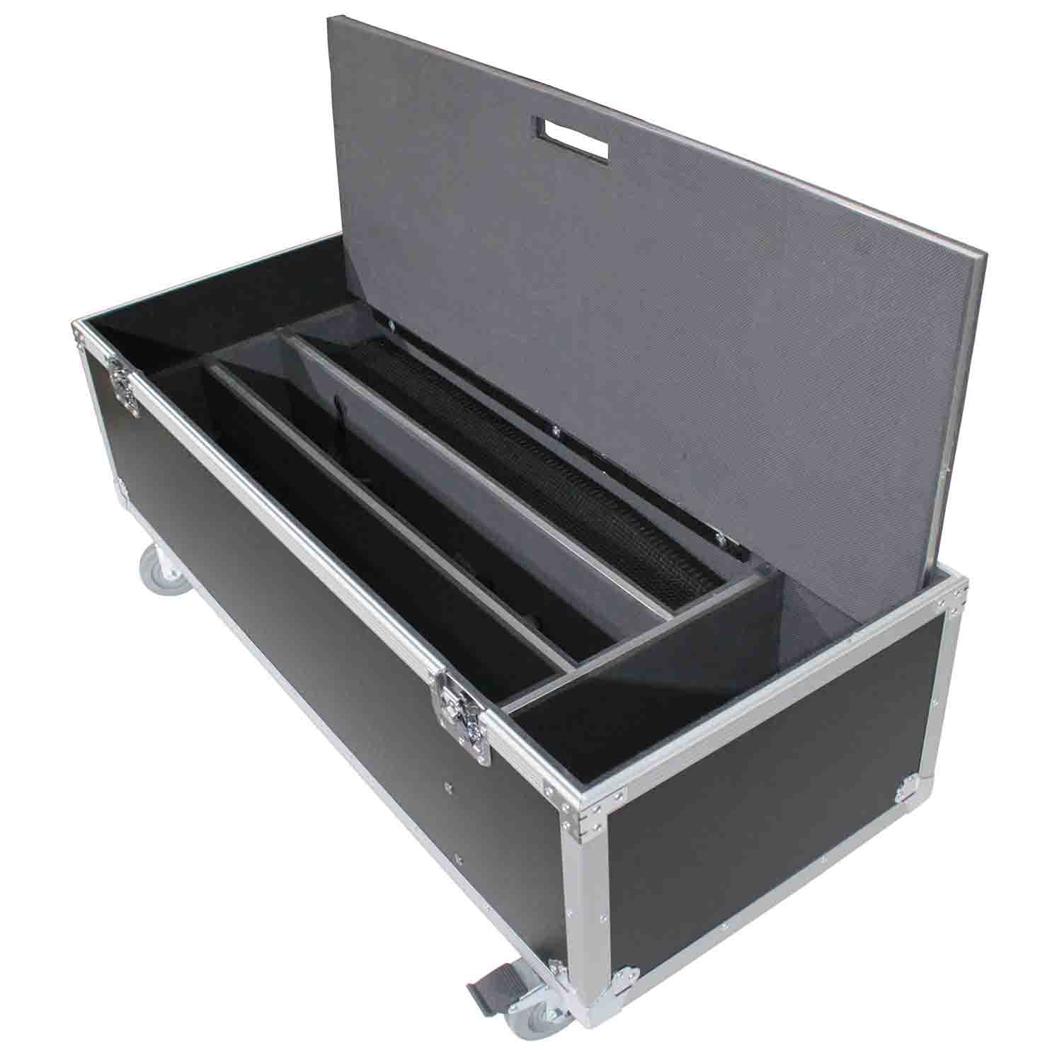 ProX X-RCF-EVOX12X2W ATA Flight Case for 2 RCF EVOX 12 Array Speakers with Wheels - Hollywood DJ