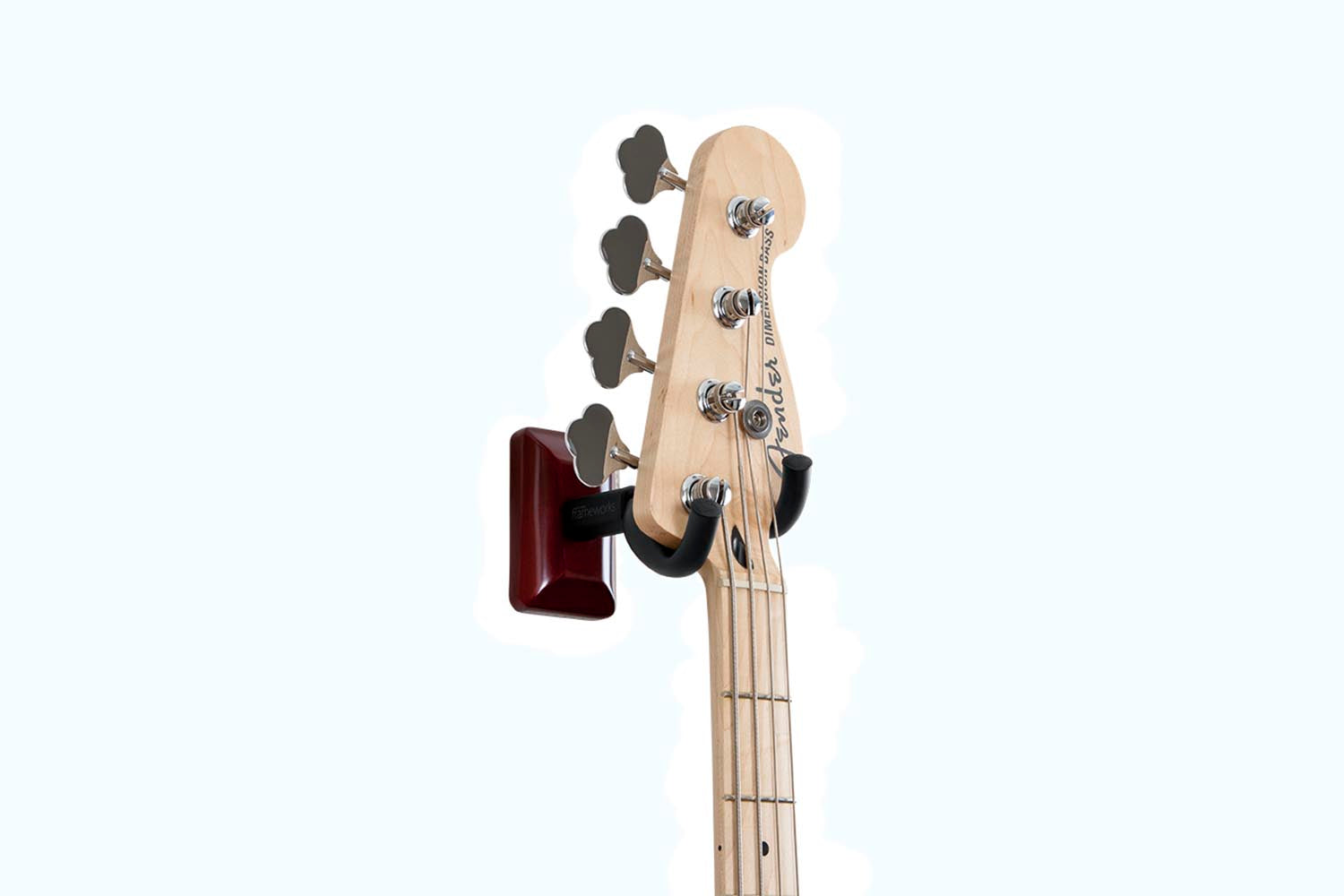 Gator Frameworks GFW-GTR-HNGRCHR Cherry Wall Mount Guitar Hanger - Hollywood DJ