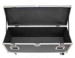 ProX XS-UTL10W Utility Storage Case with 4X 4 Wheels - Silver on Black - Hollywood DJ