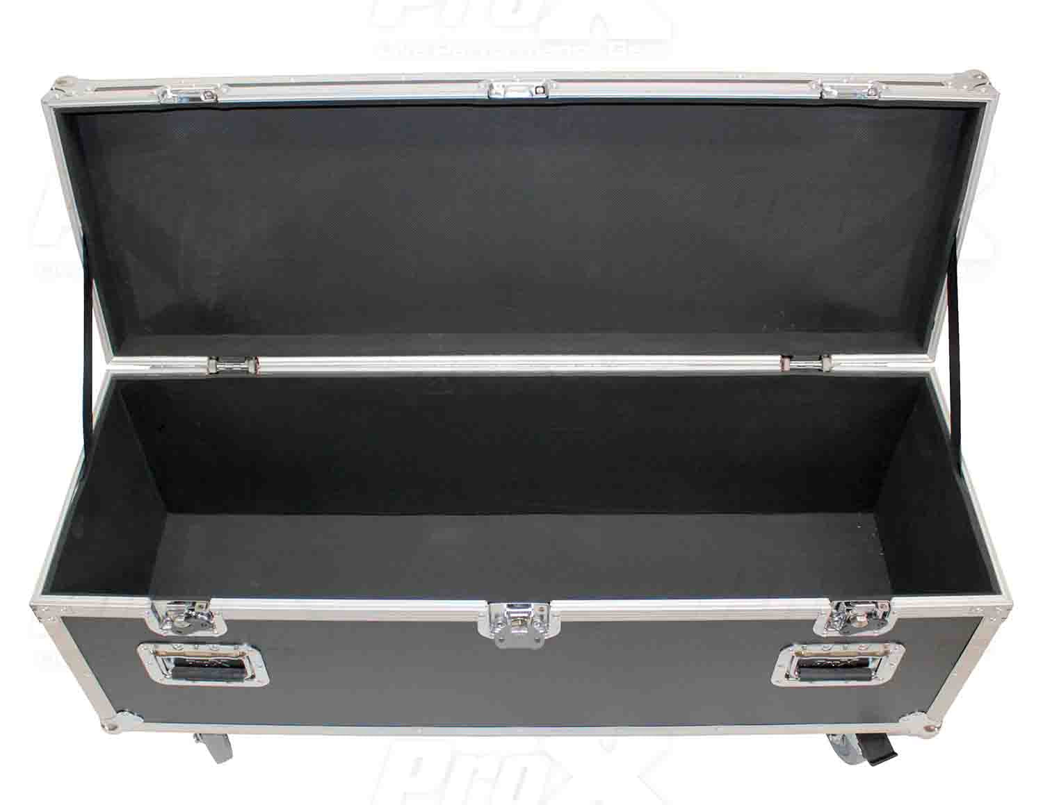 ProX XS-UTL10W Utility Storage Case with 4X 4 Wheels - Silver on Black - Hollywood DJ