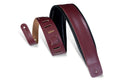 Levy's Leathers DM1PD-BRG 3″ Leather Guitar Strap - Burgundy - Hollywood DJ