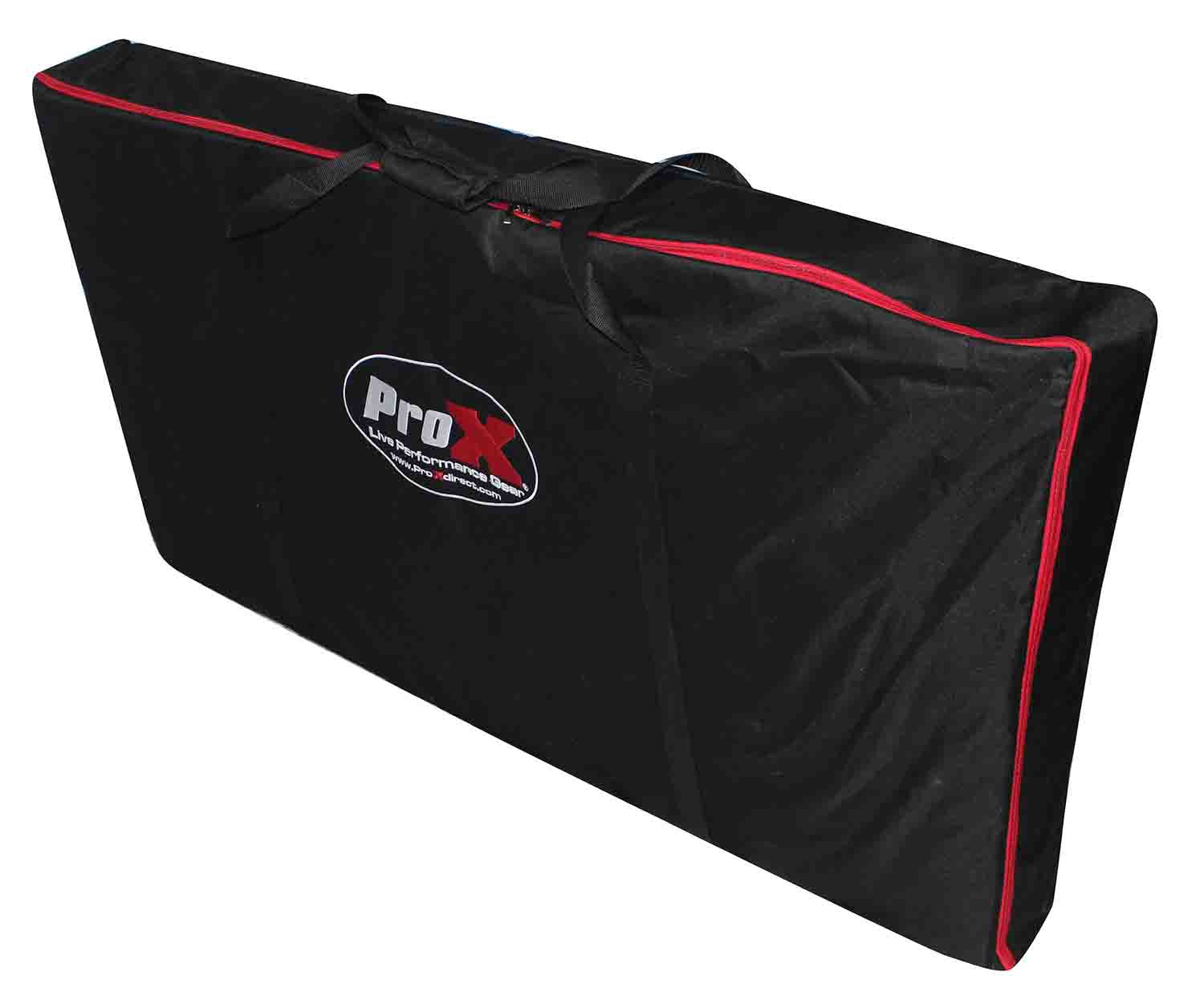 ProX XF-MESA-MK2 DJ Facade Table Station with White & Black Scrims and Padded Carry Bag - Hollywood DJ