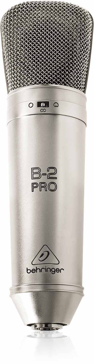 Behringer B-2 PRO Gold-Sputtered Large Dual-Diaphragm Studio Condenser Microphone - Hollywood DJ