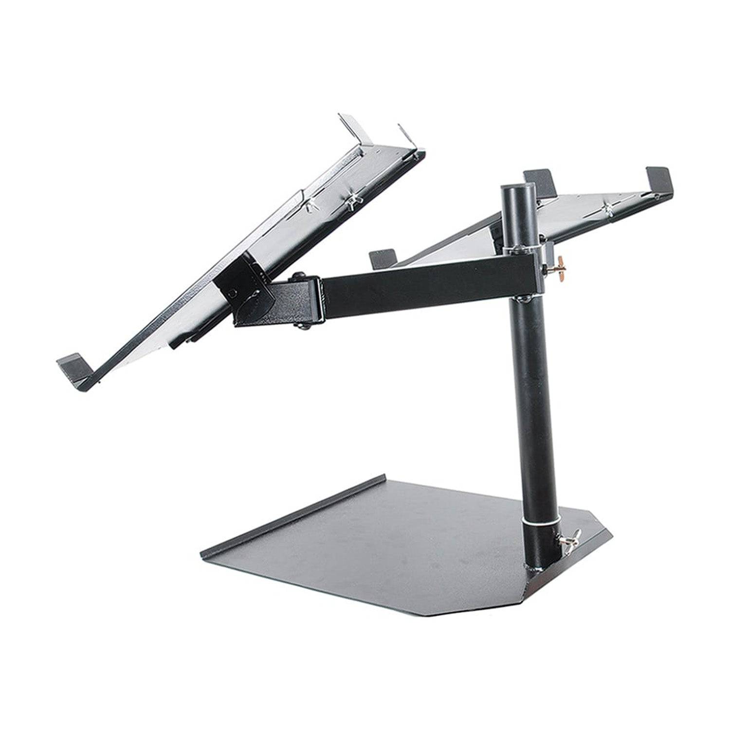 Novopro CDJDUAL+ CDJ Fully Adjustable Dual Table Stand - Hollywood DJ