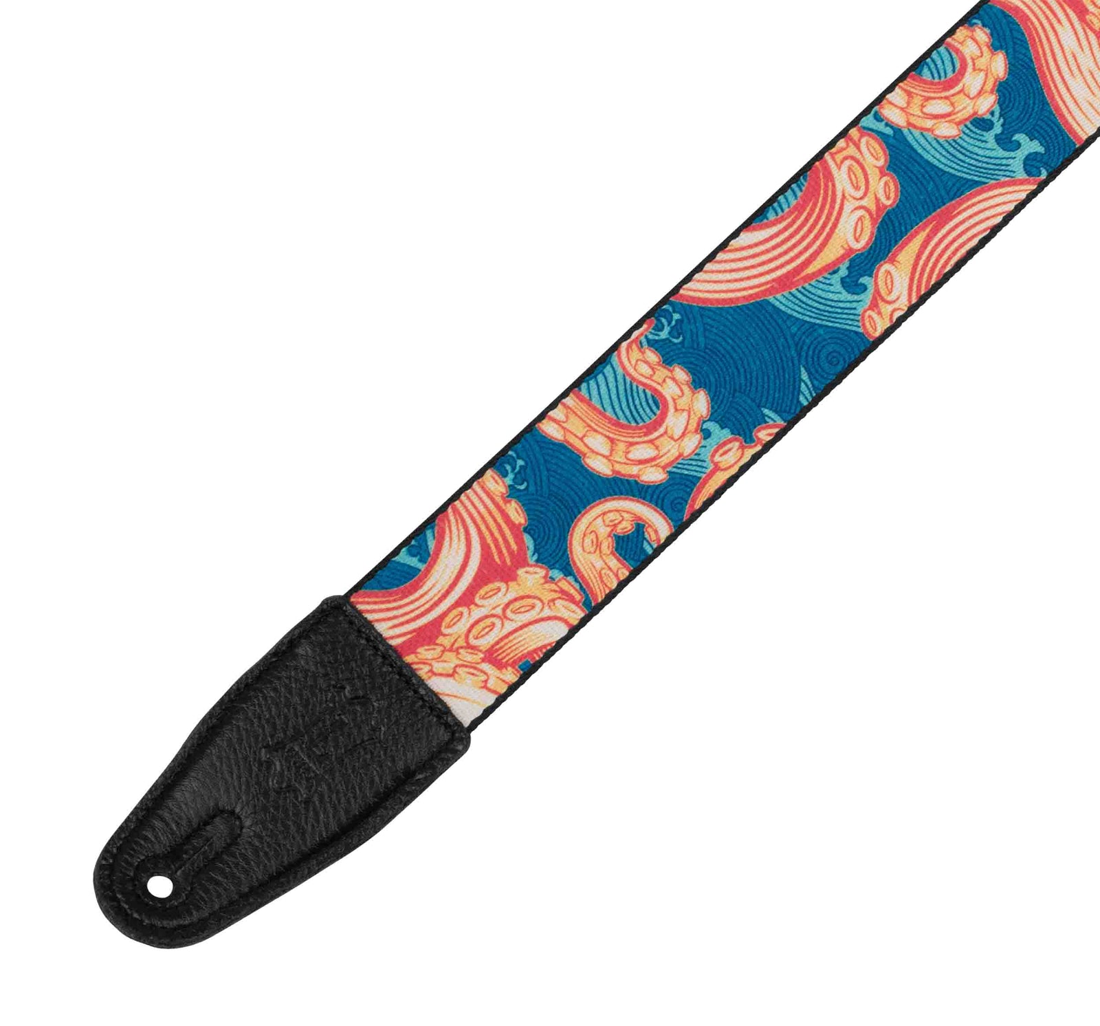 Levy's Leathers MPD2-117 2” Wide Polyester Guitar Strap with Tentacles and Waves Motif - Hollywood DJ