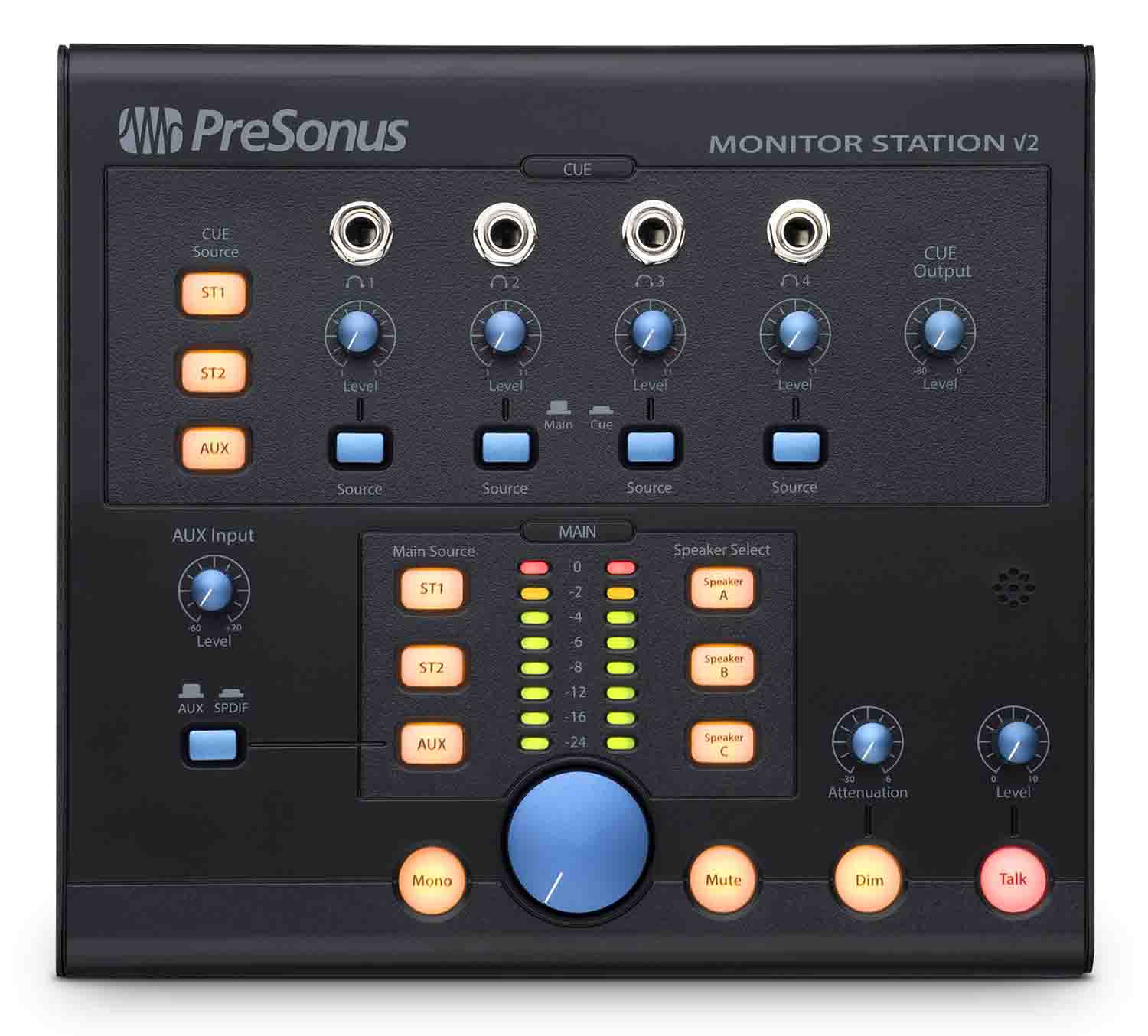 PreSonus Monitor Station V2 Desktop Monitor Controller - Hollywood DJ