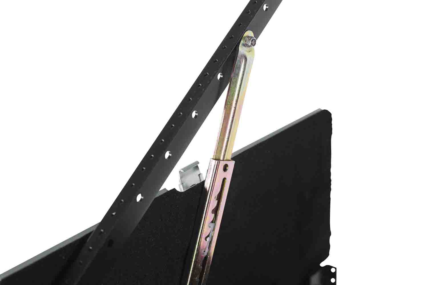 Gator Cases G-TOUR 10X16 PU, 10U Top 16U Side Console Rack Case with Casters - Hollywood DJ