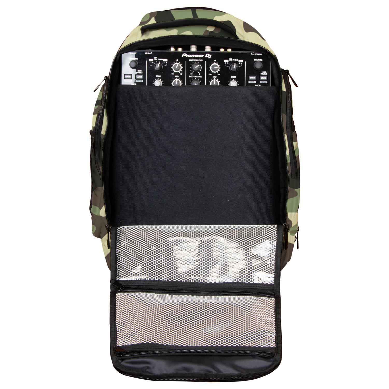 Odyssey BPBACKTRAKXLCAM Backtrak XL DJ Backpack Green Camouflage - Hollywood DJ
