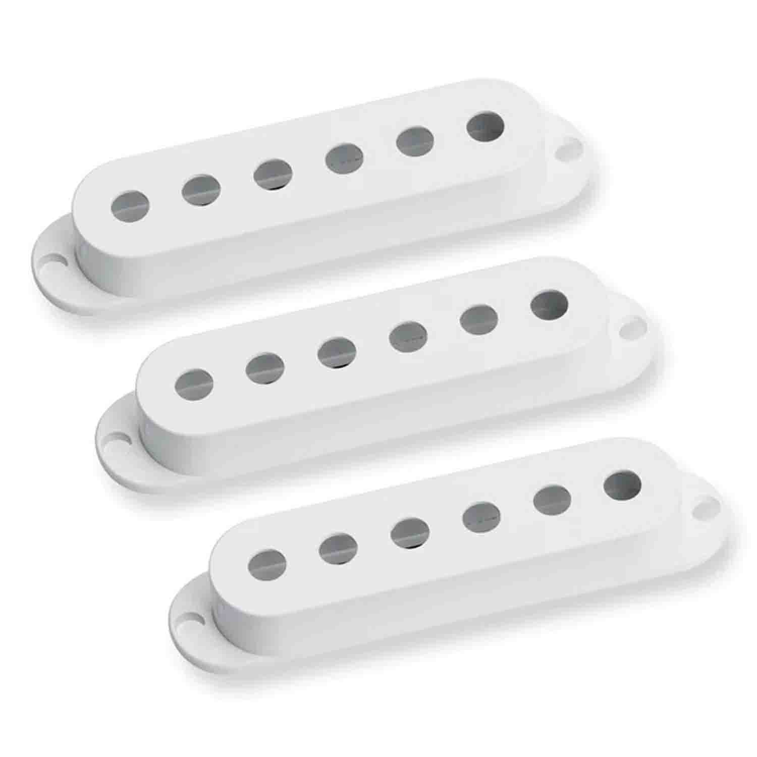 Seymour Duncan Strat Replacement Pickup Covers in White (Set of 3) - Hollywood DJ