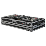 Odyssey FZBM12W 12" Format DJ Mixer and Two Battle Position Turntables Flight Coffin Case - Hollywood DJ