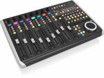 Behringer X-TOUCH, Universal Control Surface With 9 Touch-Sensitive Motor Faders, LCD Scribble Strips And Ethernet/USB/MIDI Interface - Hollywood DJ