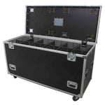 ProX XS-UTL246036W Heavy-Duty Truck Pack Utility Flight Case W-Divider, Tray Kit and 4" Casters - 24"X60"X36" - Hollywood DJ