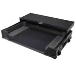 ProX XS-DDJREV7WLTBL DJ Flight Case for Pioneer DDJ-REV7 Digital Controller with Sliding Laptop Shelf and Wheels - Black Finish - Hollywood DJ