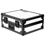 Odyssey FZ1200WTBL Universal Shadow Trim White Flight Case for Turntable - Hollywood DJ