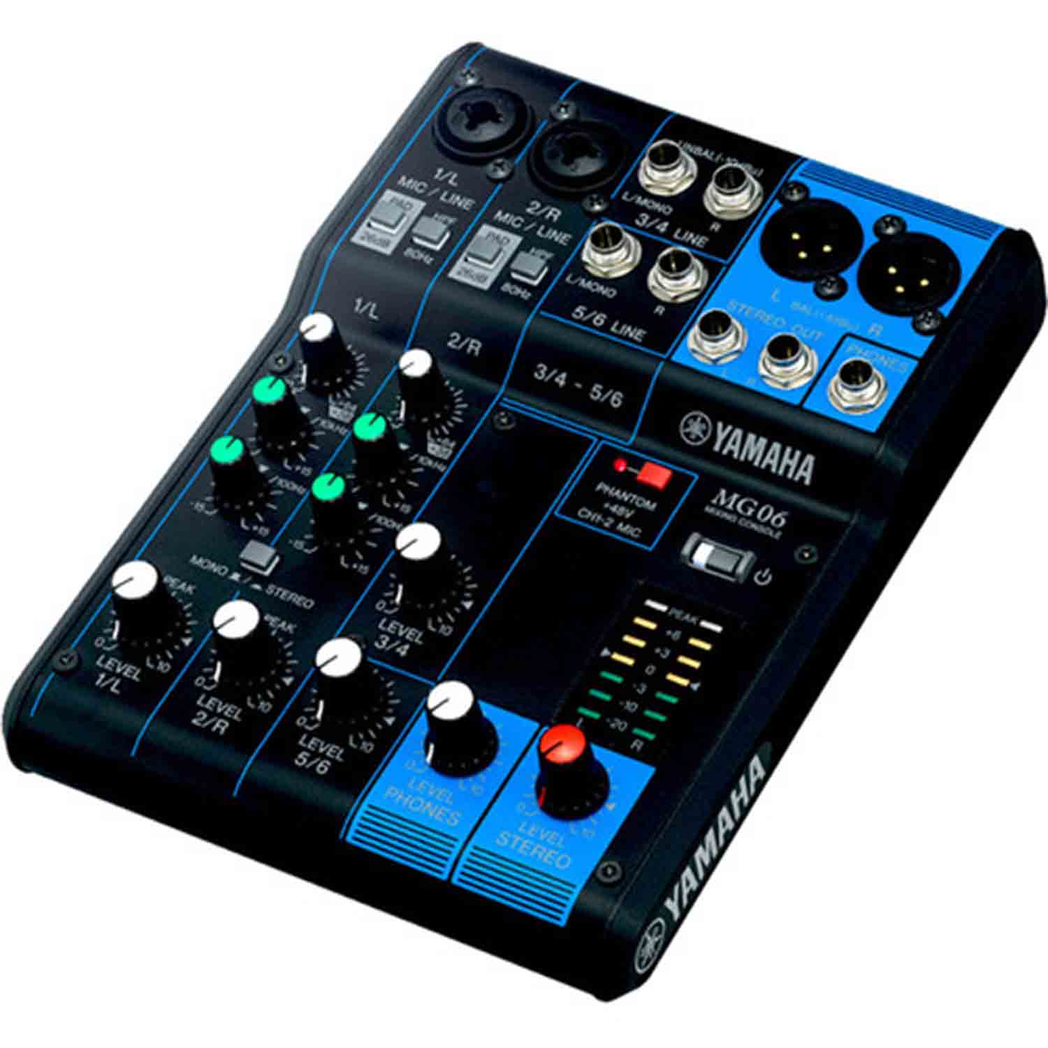 Yamaha MG06 6-channel Compact Stereo Mixer - Hollywood DJ