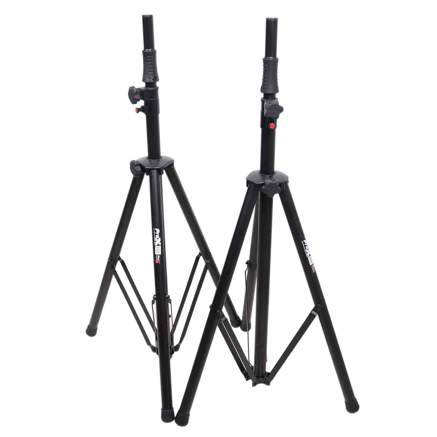 ProX T-SS82P Set of 2 Pro Air Speaker stand in Black with Carry Bags - Hollywood DJ