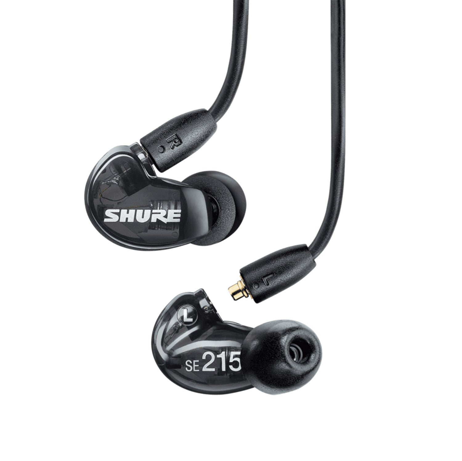 Shure SE215-K+UNI Black Sound Isolating Earphones With Universal 3.5 mm Earphone Communication Cable - Hollywood DJ