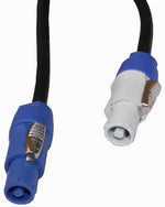 ProX XC-PWC14-10, 14 AWG High Performance PowerCon Link Grey Male to Blue Male for Powercon Compatible Devices - 10 Feet - Hollywood DJ