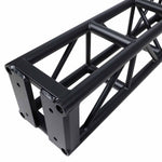ProX XT-BT1203 BLK, 3mm Wall BoltX Black Bolted 12 Inch Professional Box Truss Segment - 3 Feet - Hollywood DJ