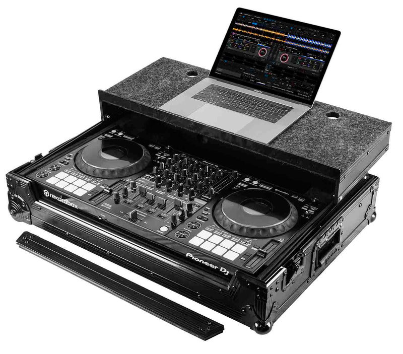 Odyssey FZGSDDJ1000WBL Glide Style DJ Case for Pioneer DDJ-1000 / DDJ-1000SRT DJ Controller - Black - Hollywood DJ