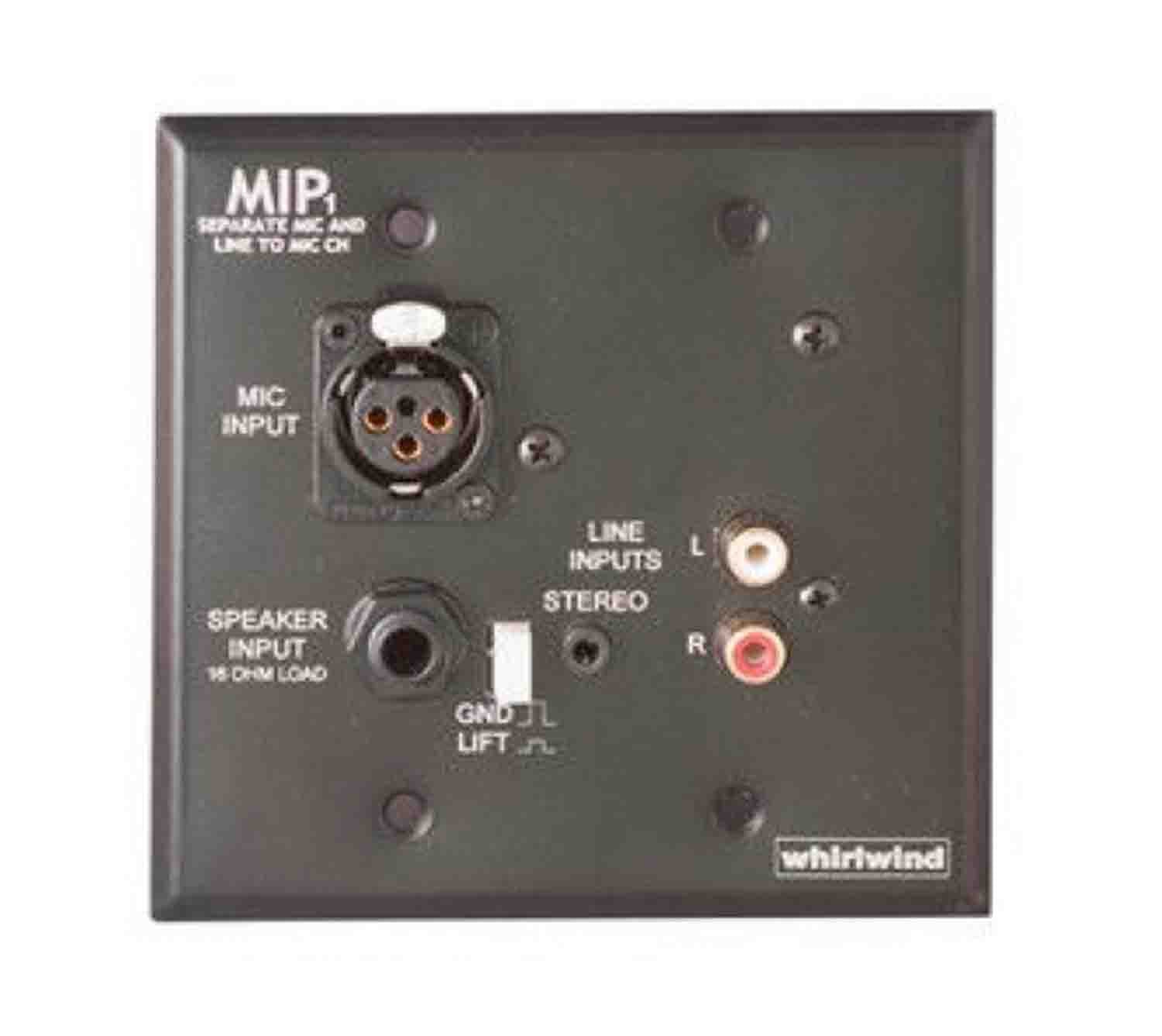 Whirlwind MIP3S Single-Gang Stainless Steel Wall Plate - Hollywood DJ