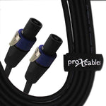 Prox XC-SS50 SpeakOn to SpeakOn 12AWG High Performance Speaker Cable - 50 Feet - Hollywood DJ