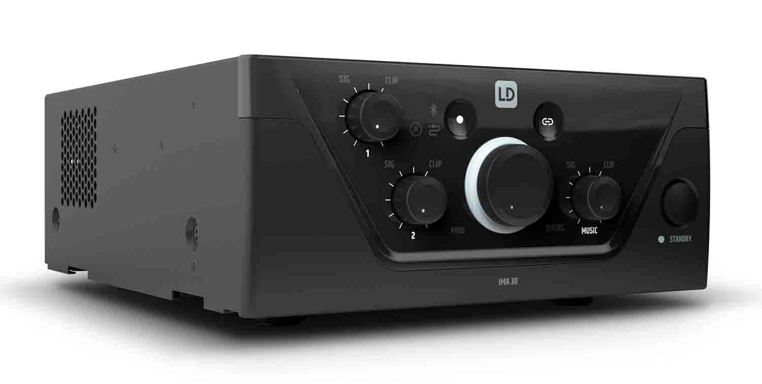 LD Systems IMA 30 Installation Mixing Amplifier 35W, 4 Ohms / 100 V / 70 V - Hollywood DJ