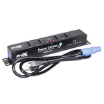 ProX X-PWEX4 BOX Power Center for Indoor Power Connector Compatible to 4X Edison Power Outlet - Hollywood DJ