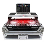 ProX XS-DDJSR2LT LED DJ Flight Case for Pioneer DDJ-SR2 Digital Controller with Laptop Shelf and Bonus LED Kit - Hollywood DJ