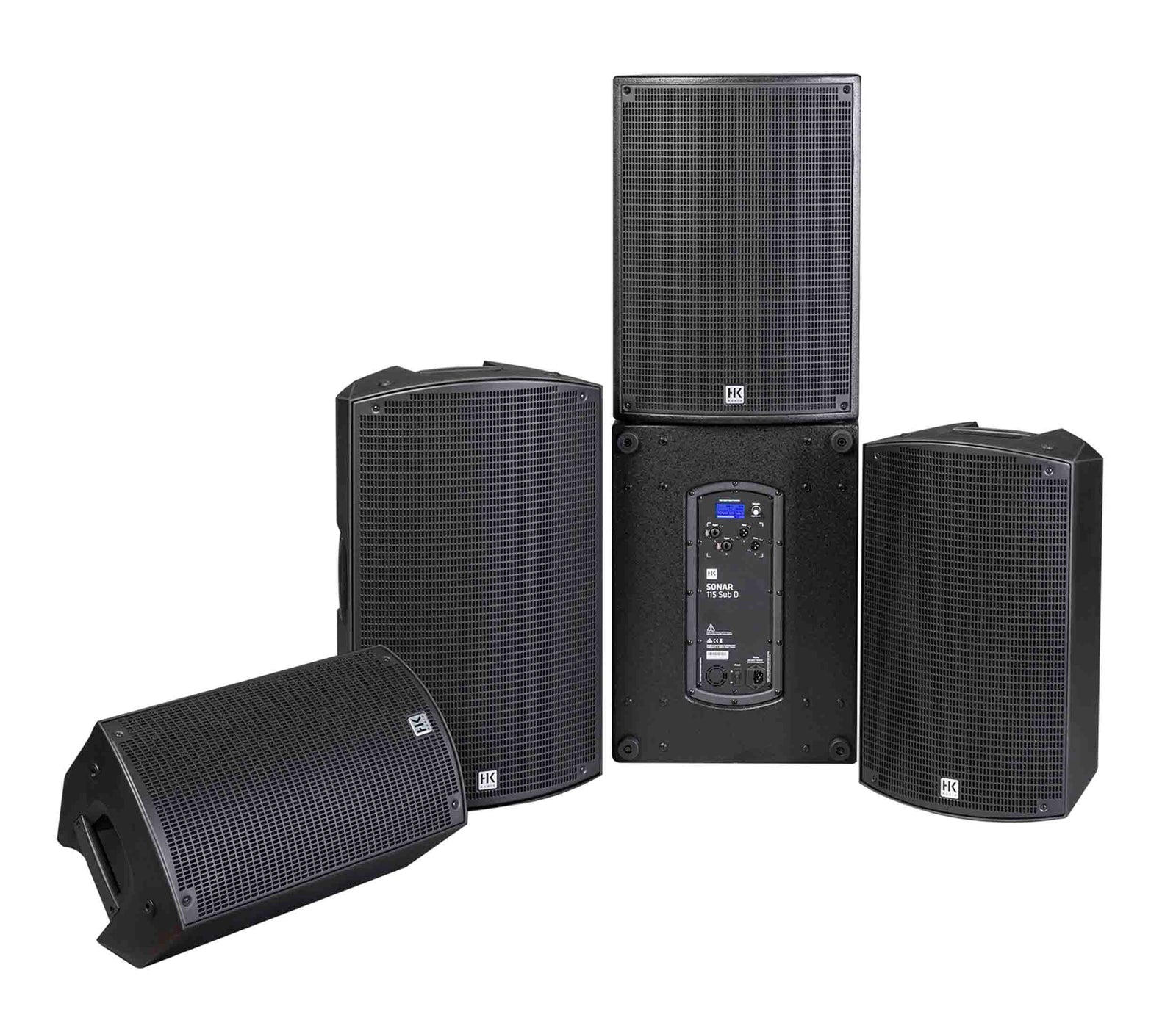 HK Audio SONAR115XI, 2-Way 1200W 15-Inch Active Powered Speaker - Hollywood DJ