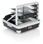 Gator Cases GM-4WR DJ Case for 4 Complete Wireless Microphone Systems - Half Rack - Hollywood DJ