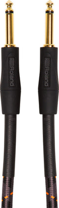 Roland RIC-G10, Gold Series 1/4" Plug to 1/4" Plug Instrument Cable (10') - Hollywood DJ