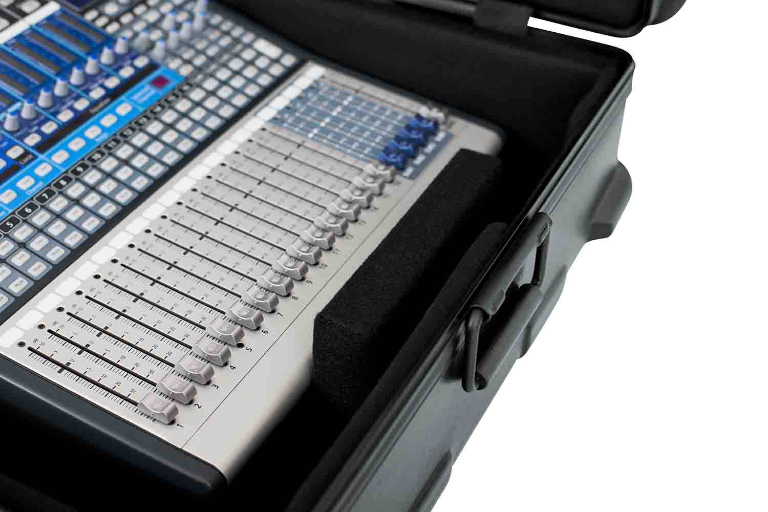 Gator Cases GTSA-MIX222508 Polyethylene DJ Mixer and Equipment Case - 22″x25″x8″ - Hollywood DJ