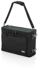 Gator Cases GR-RACKBAG-2UW, 2U Lightweight Rolling Rack Bag with Tow Handle and Wheels - Hollywood DJ