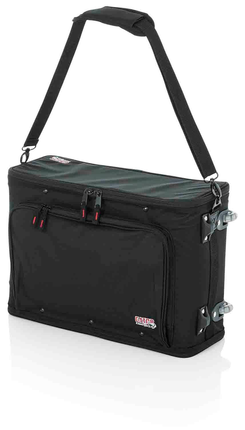 Gator Cases GR-RACKBAG-2UW, 2U Lightweight Rolling Rack Bag with Tow Handle and Wheels - Hollywood DJ