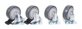 ProX X-CASTER4BLK100X80, Set of (4) Black Replacement 4-inch Industrial Grade Caster Wheels by ProX Cases