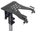 ProX X-LTF01BK Laptop Shelf Fits on Speaker Stand & Monitor VESA Arm Mount - Black - Hollywood DJ