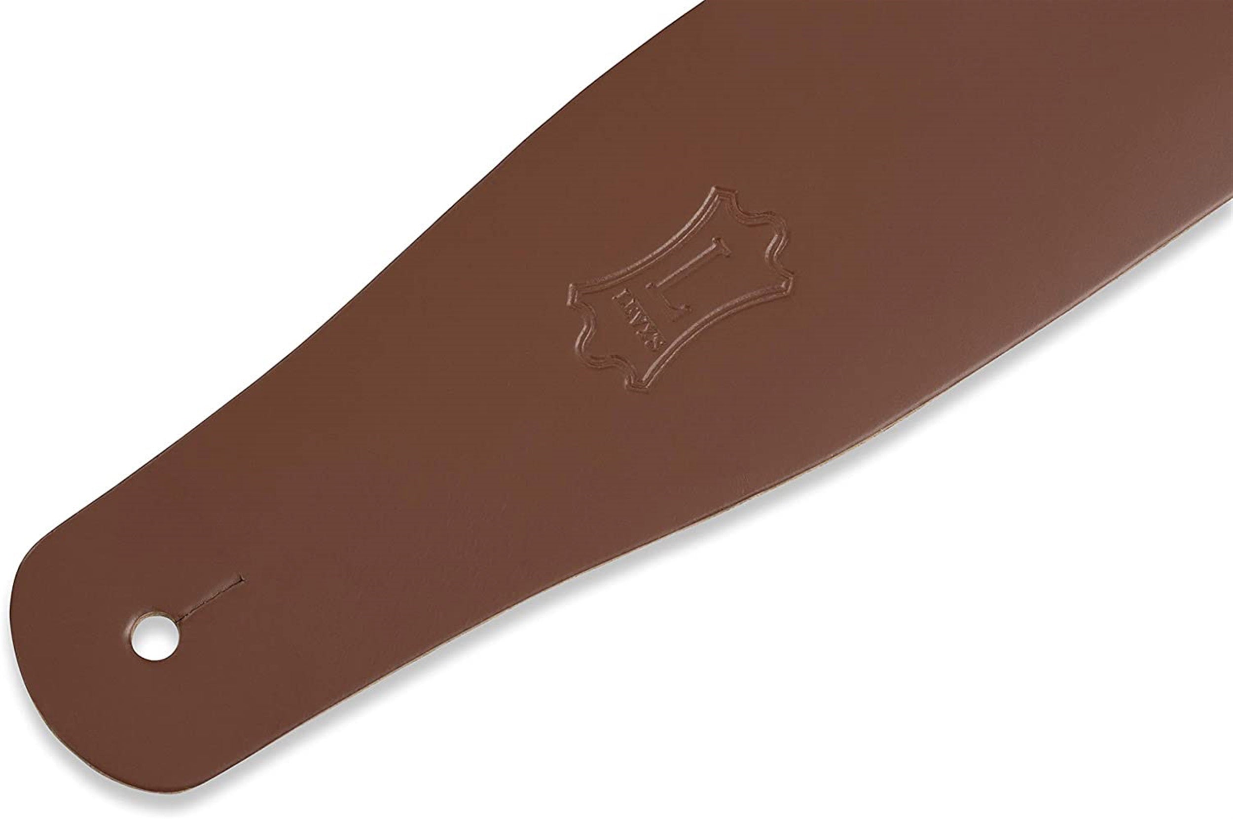 Levy's Leathers M26-WAL, 2 1/2" Leather Guitar Strap Adjustable from 38" to 51" - Walnut - Hollywood DJ