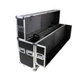 ProX XS-LCD8090WX2, Universal Case for Flat Panel Monitor LED LCD TV Dual 80" to 90" Adjustable Flight Case W-4" Casters by ProX