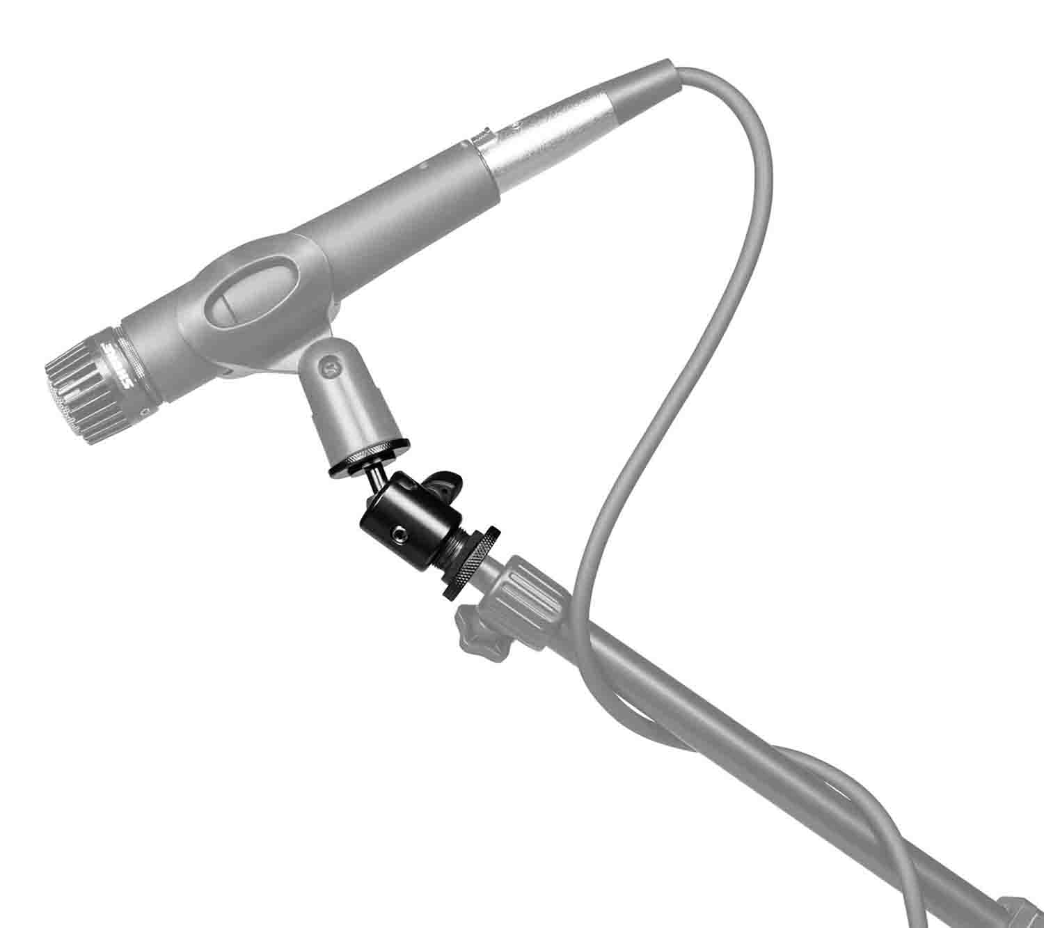 Gator Frameworks GFW-MIC-BALLHEAD-MT 5/8"-27 Ball and Socket Head Mic Stand Adapter - Hollywood DJ