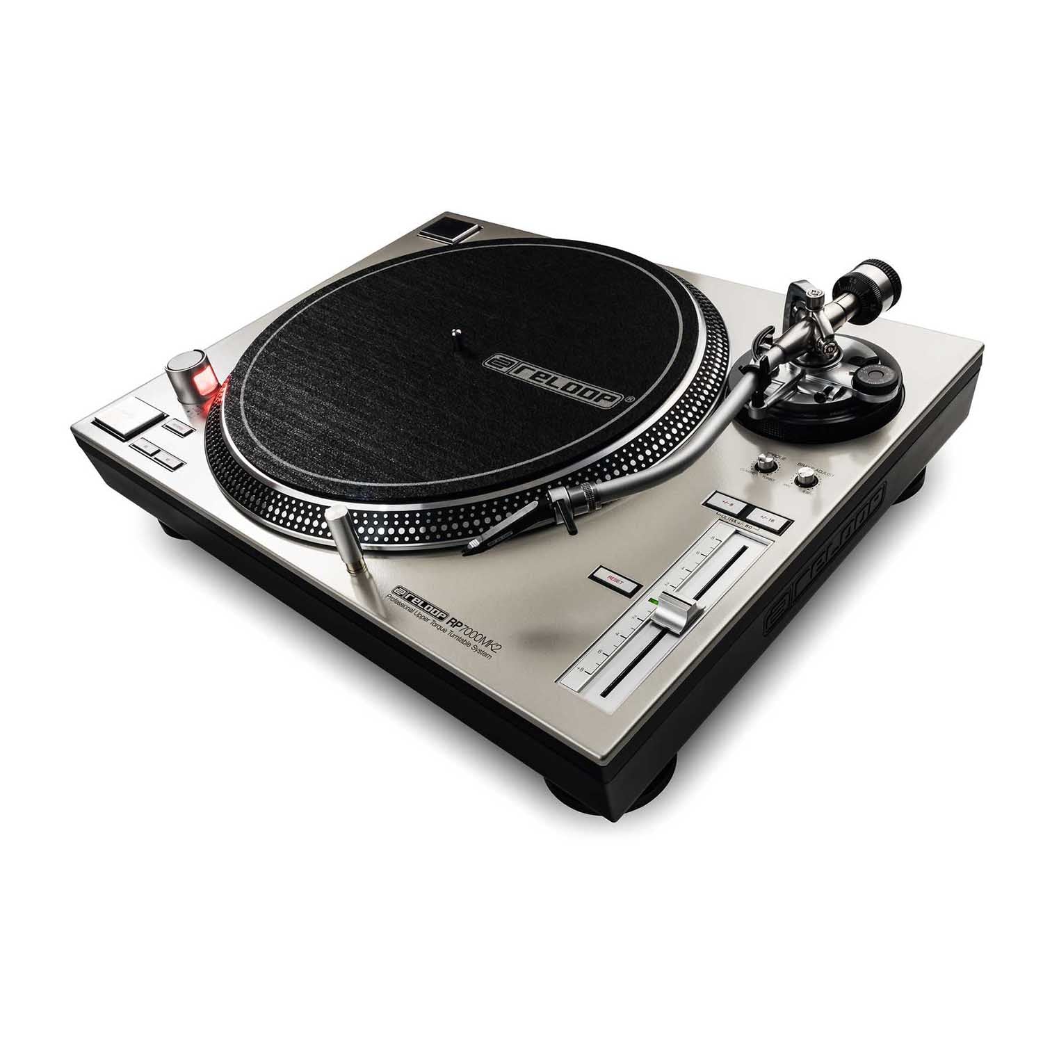 Reloop RP-7000-MK2-SLV Professional Upper Torque Turntable System - Silver - Hollywood DJ