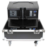 ProX X-RCF-HDL10AX2W Flight Case for 2x RCF HDL 10-A Line Array Speakers with 4-inch Wheels - Hollywood DJ