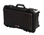 Gator Cases GU-2011-07-WPDV Waterproof Injection Molded Case with Pullout Handle and Inline Wheels - 20.5″X11.3″X7.5″ - Hollywood DJ